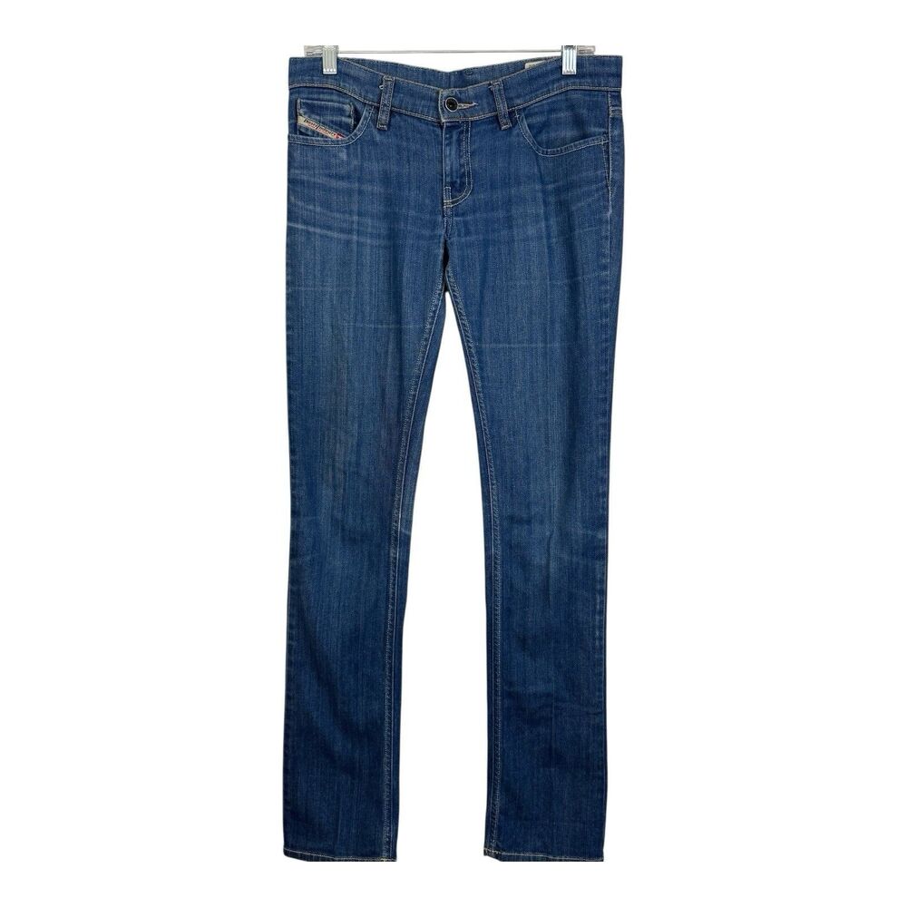 Diesel LIV Jeans Womens Sz 32x33 Made In Italy Stretch Medium Wash Denim